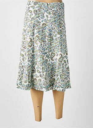 Jupe mi-longue bleu MULTIPLES femme