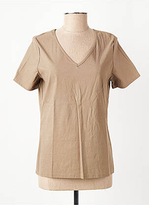 T-shirt beige MULTIPLES femme