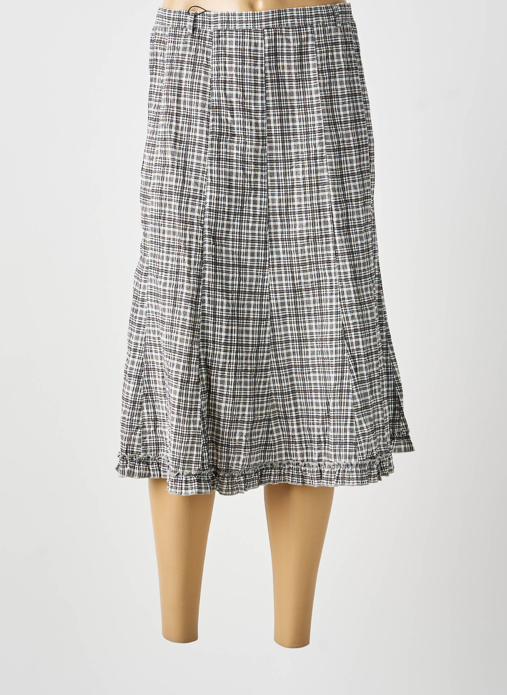 Jupe mi-longue noir MULTIPLES femme