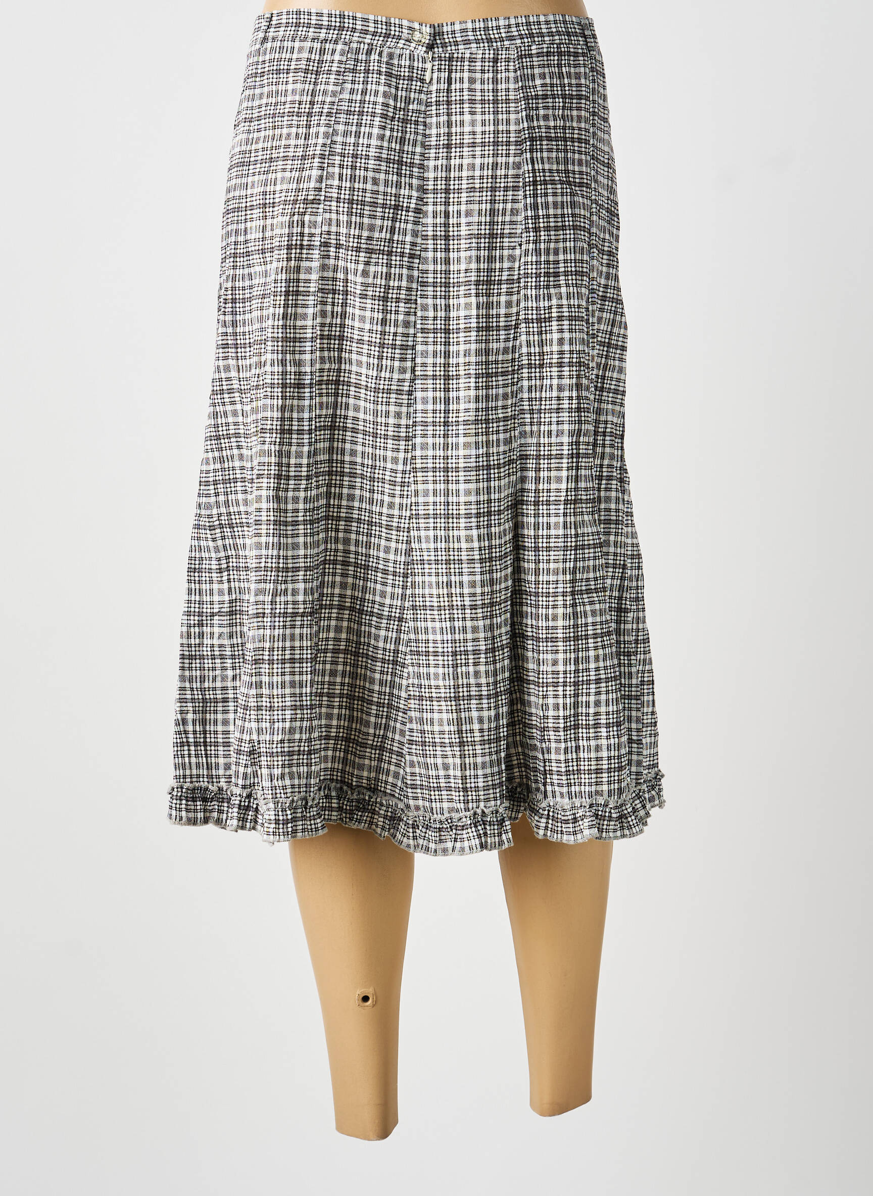 Jupe mi-longue noir MULTIPLES femme