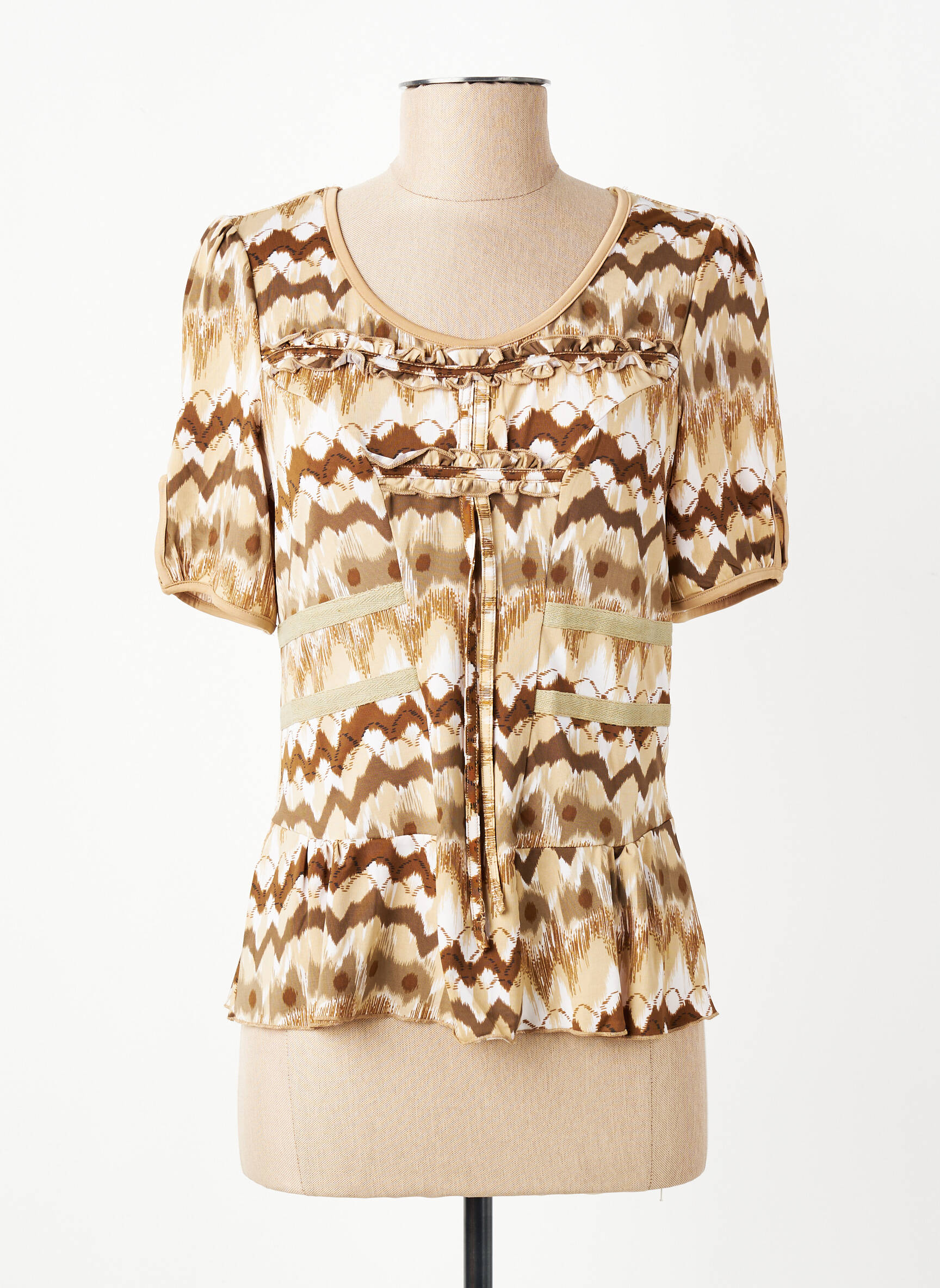 T-shirt marron MULTIPLES femme