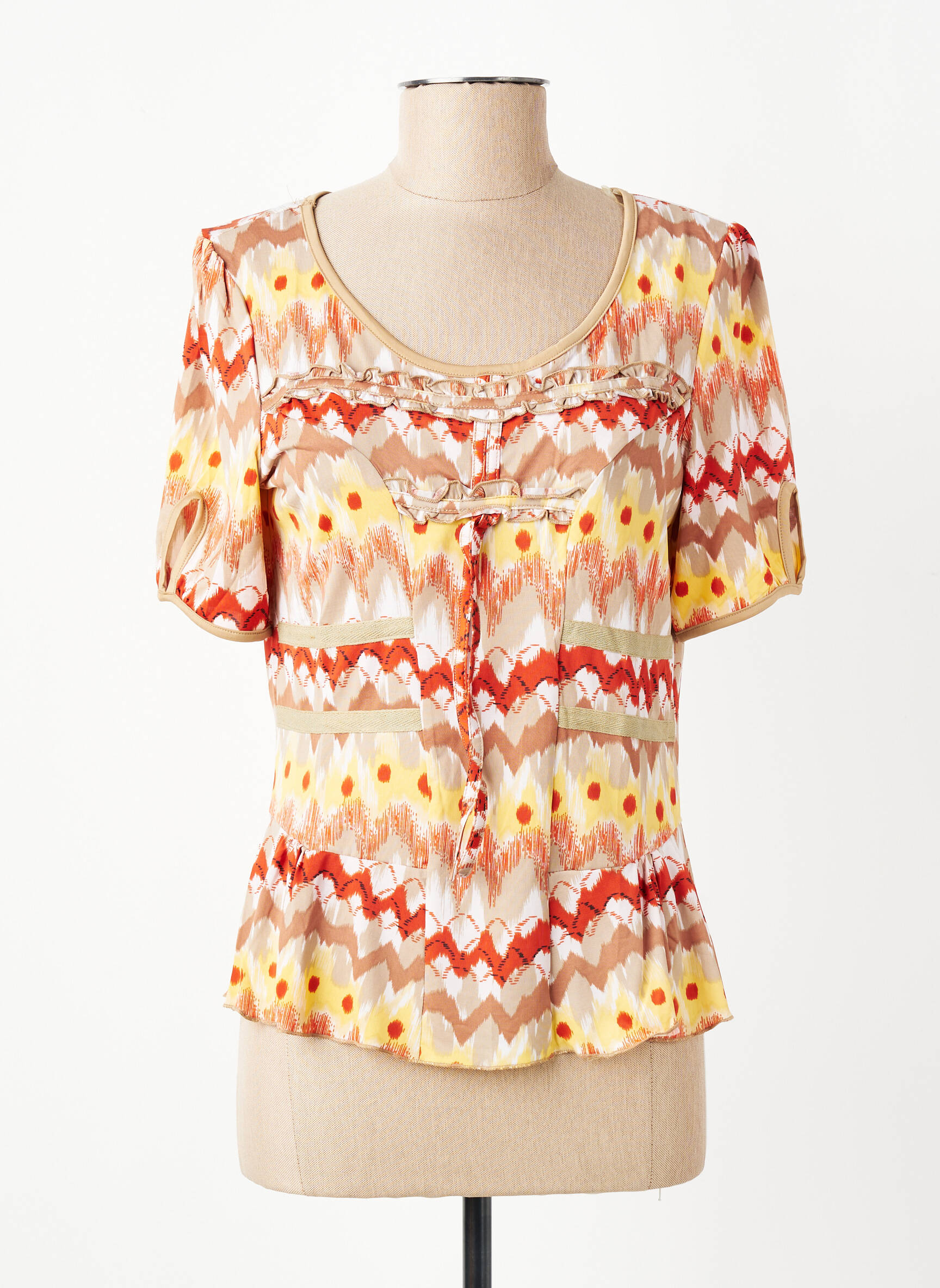 T-shirt orange MULTIPLES femme
