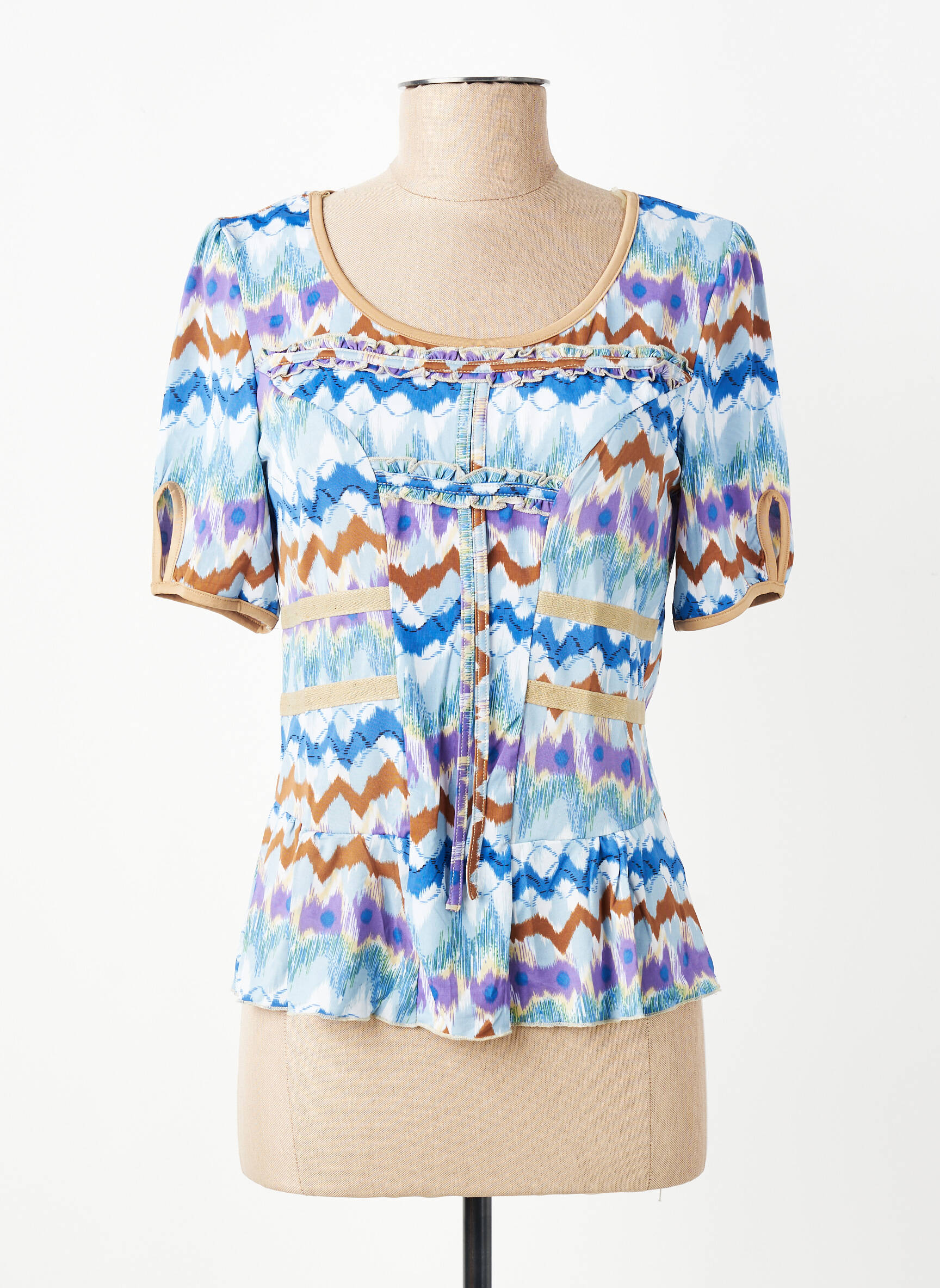 T-shirt bleu MULTIPLES femme