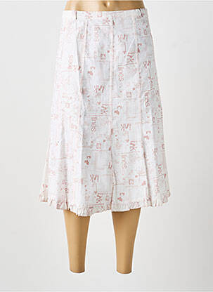 Jupe mi-longue rose MULTIPLES femme