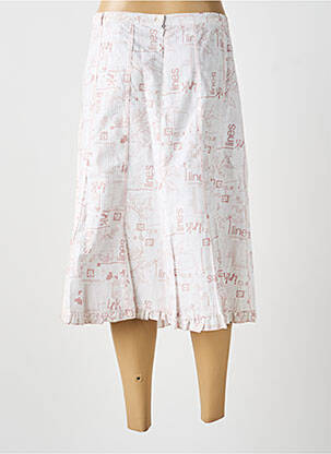 Jupe mi-longue rose MULTIPLES femme
