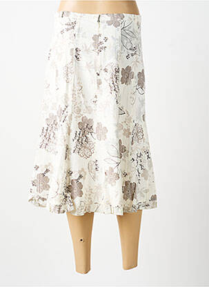 Jupe mi-longue blanc MULTIPLES femme