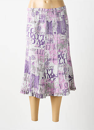 Jupe mi-longue violet MULTIPLES femme