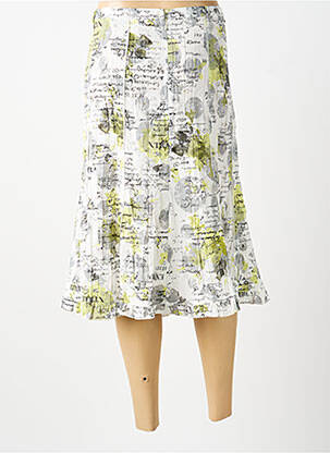 Jupe mi-longue gris MULTIPLES femme