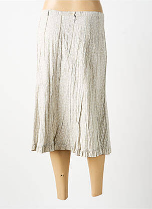 Jupe mi-longue gris clair MULTIPLES femme