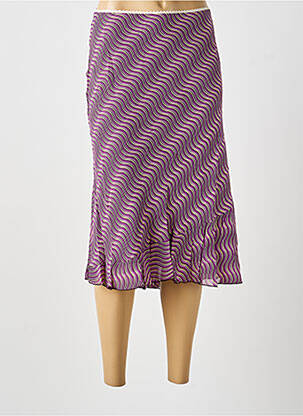 Jupe mi-longue violet MULTIPLES femme