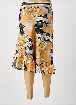 Jupe mi-longue noir MULTIPLES femme