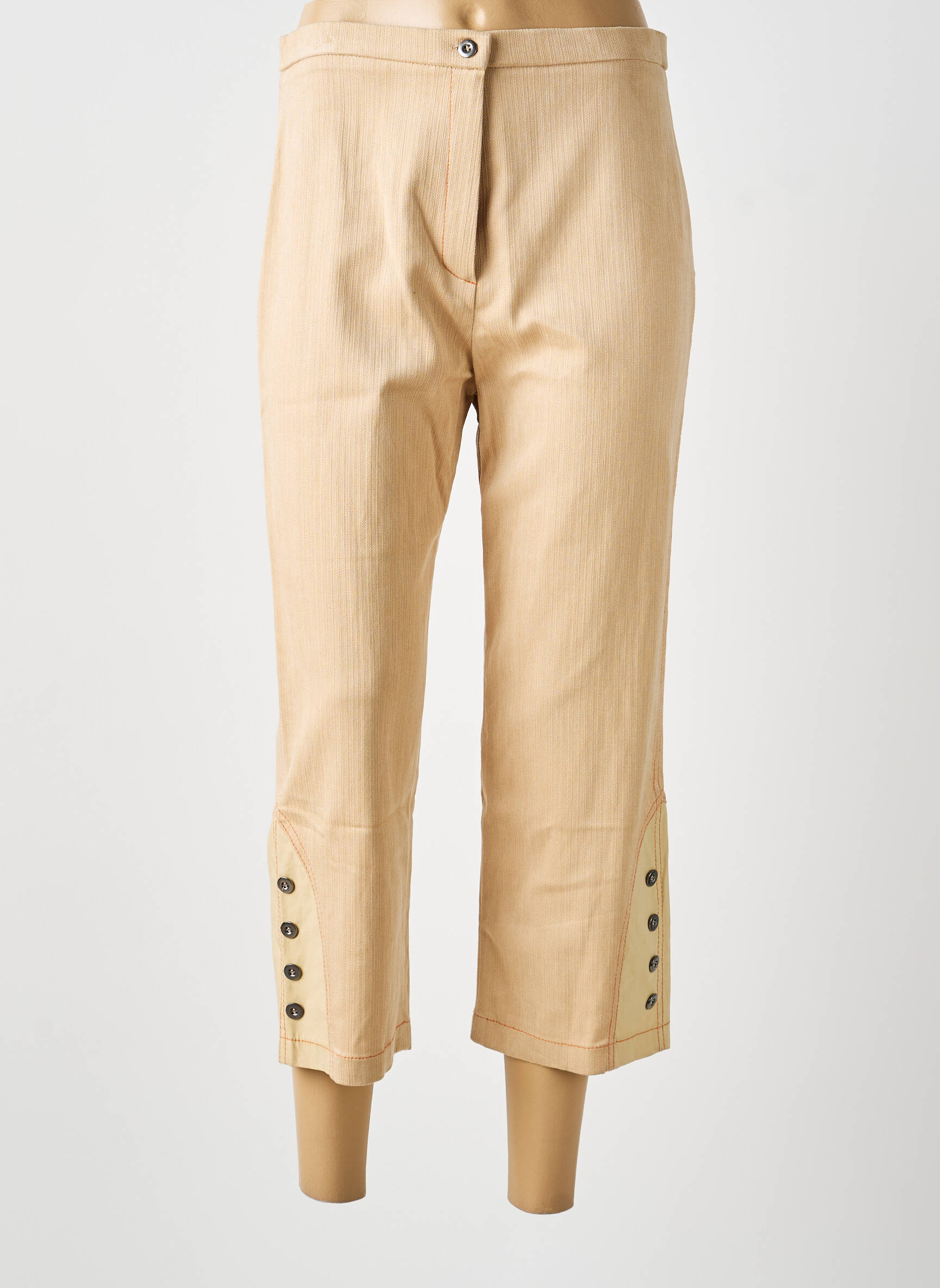 Pantalon 7/8 beige MULTIPLES femme