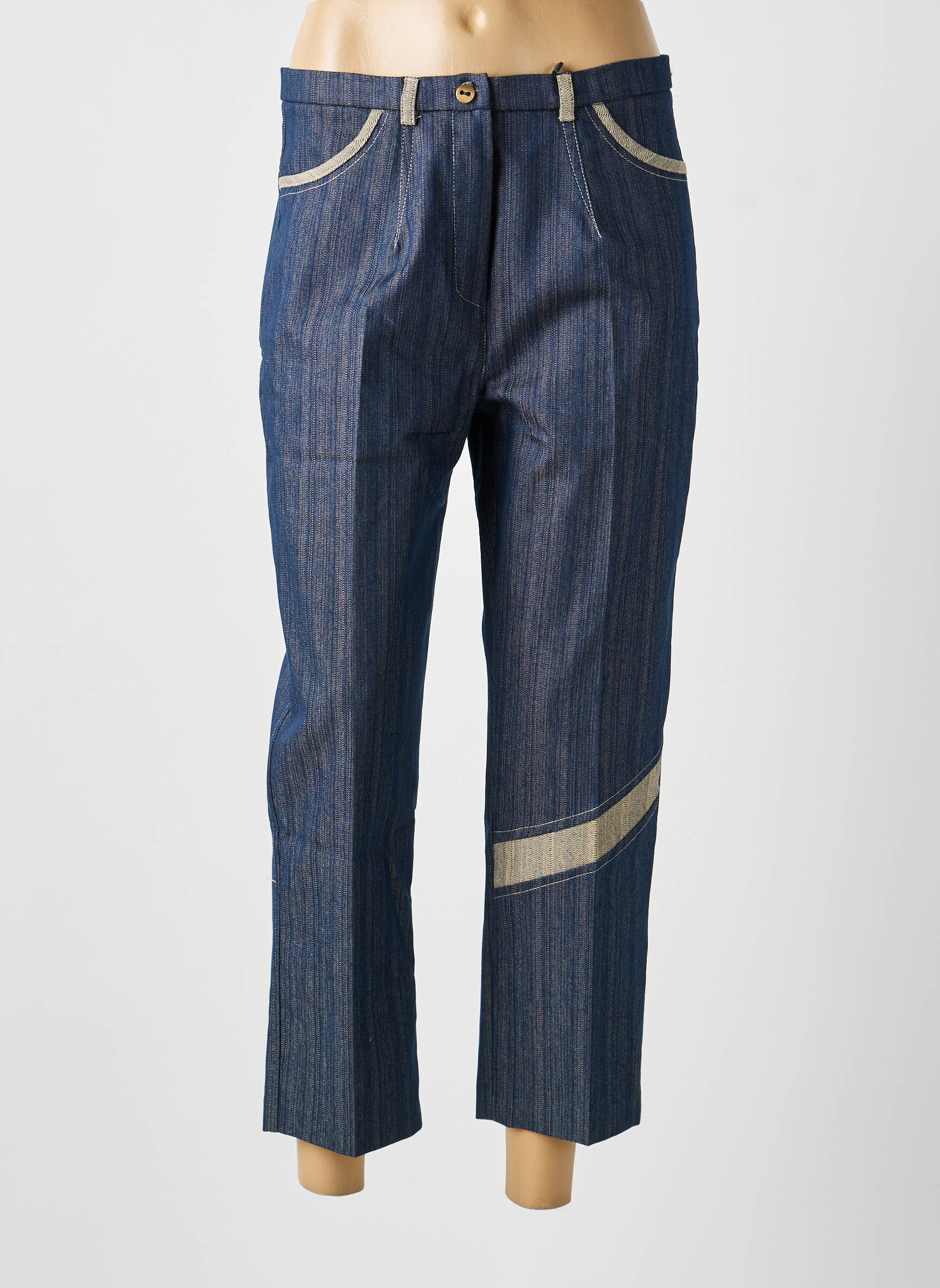 Pantalon 7/8 bleu MULTIPLES femme