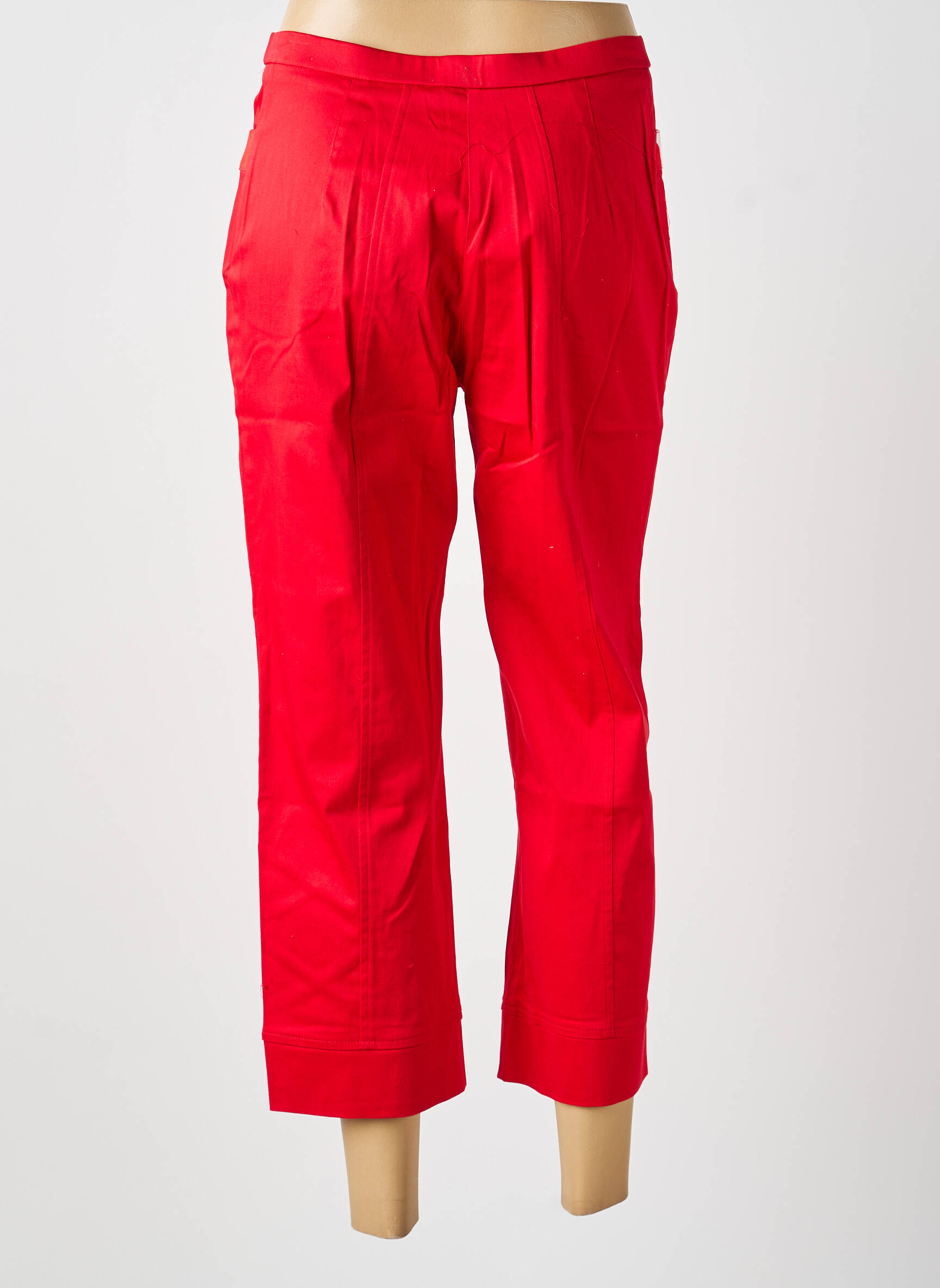 Pantalon 7/8 rouge MULTIPLES femme