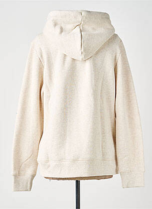 Sweat-shirt à capuche beige SUPERDRY femme