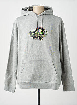 Sweat-shirt à capuche gris GRAMICCI homme