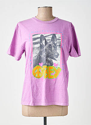 T-shirt violet OBEY femme