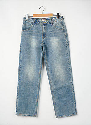 Jeans coupe droite bleu GUESS femme
