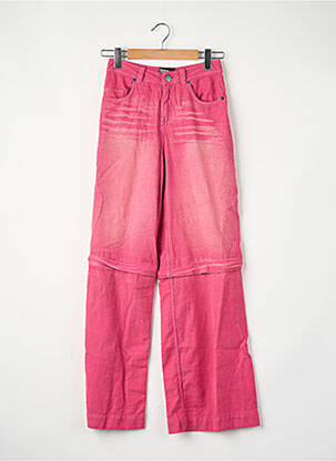 Pantalon droit rose BASIC PLEASURE MODE femme
