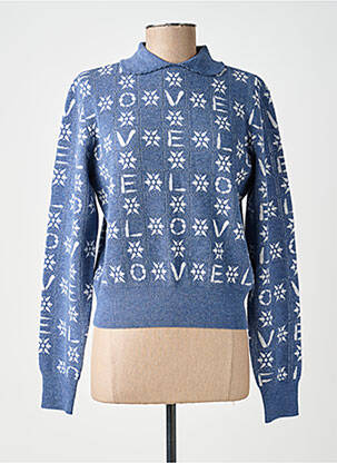 Pull bleu MAISON LABICHE femme