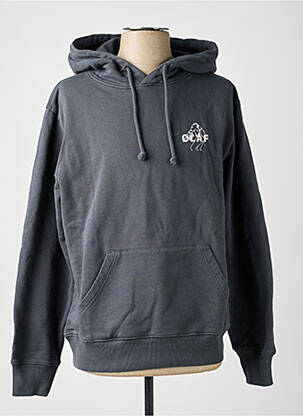 Sweat-shirt à capuche gris OLAF homme