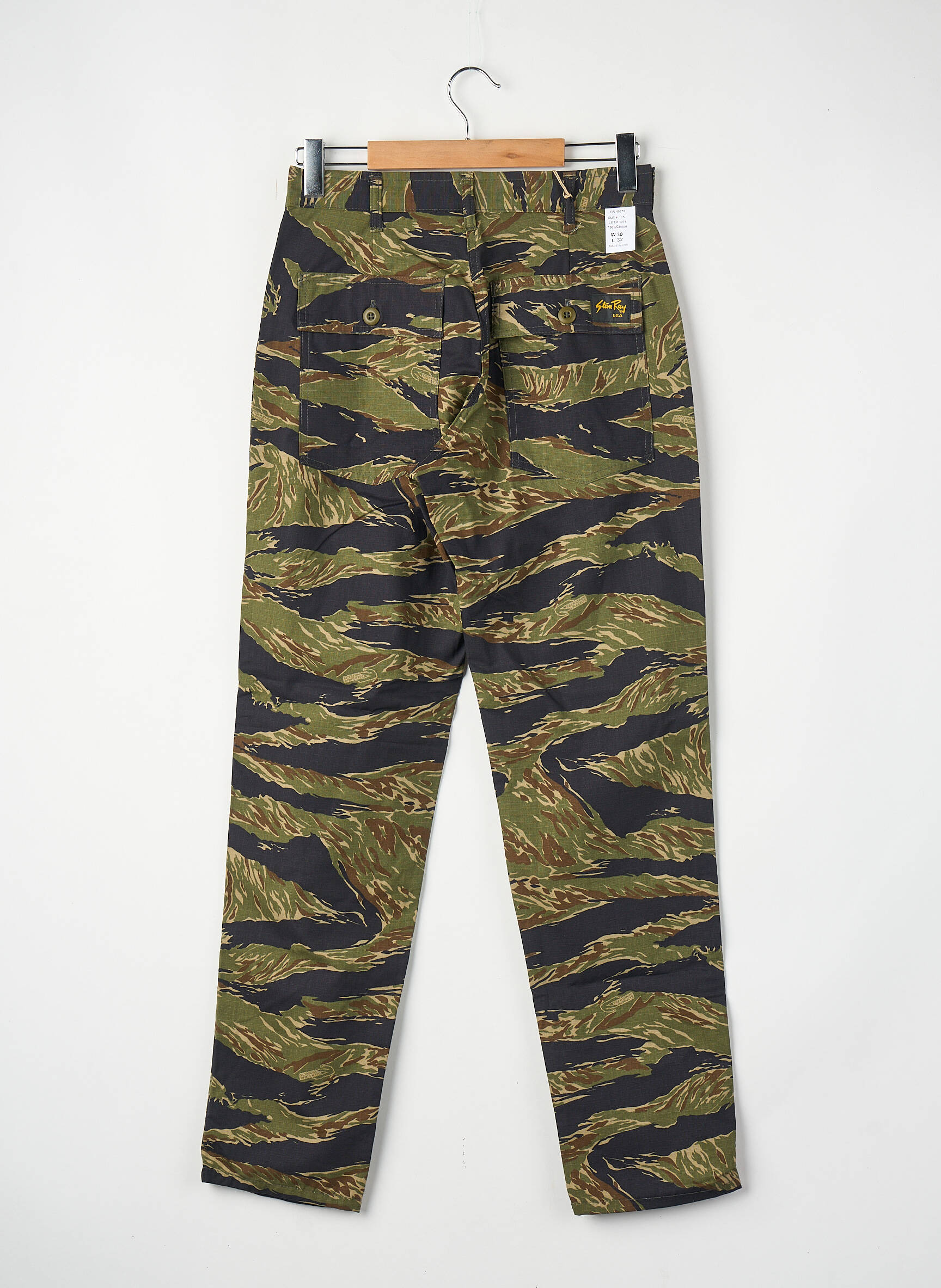 Pantalon droit vert STAN RAY homme
