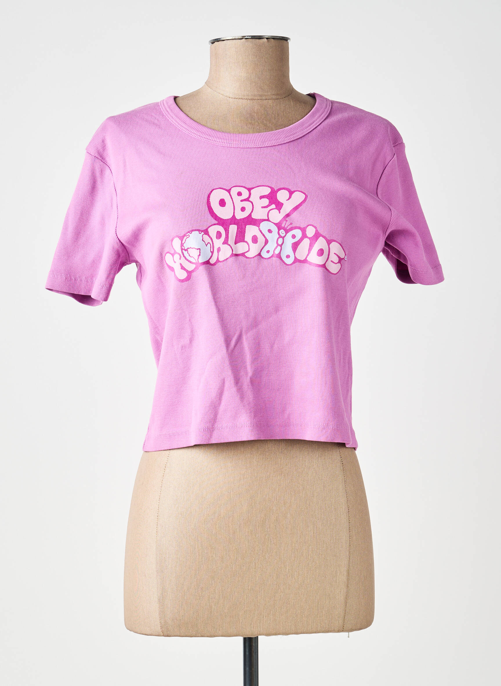 T-shirt violet OBEY femme