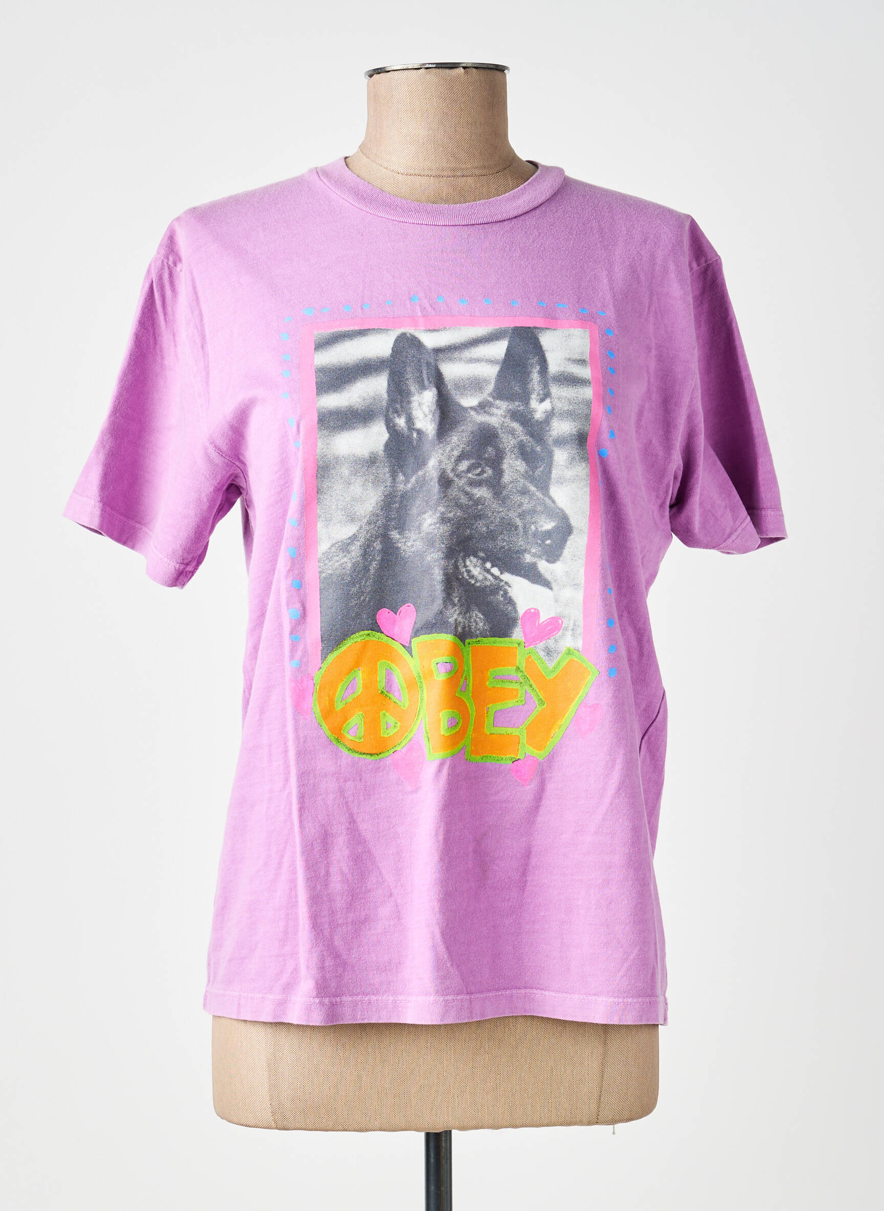 T-shirt violet OBEY femme