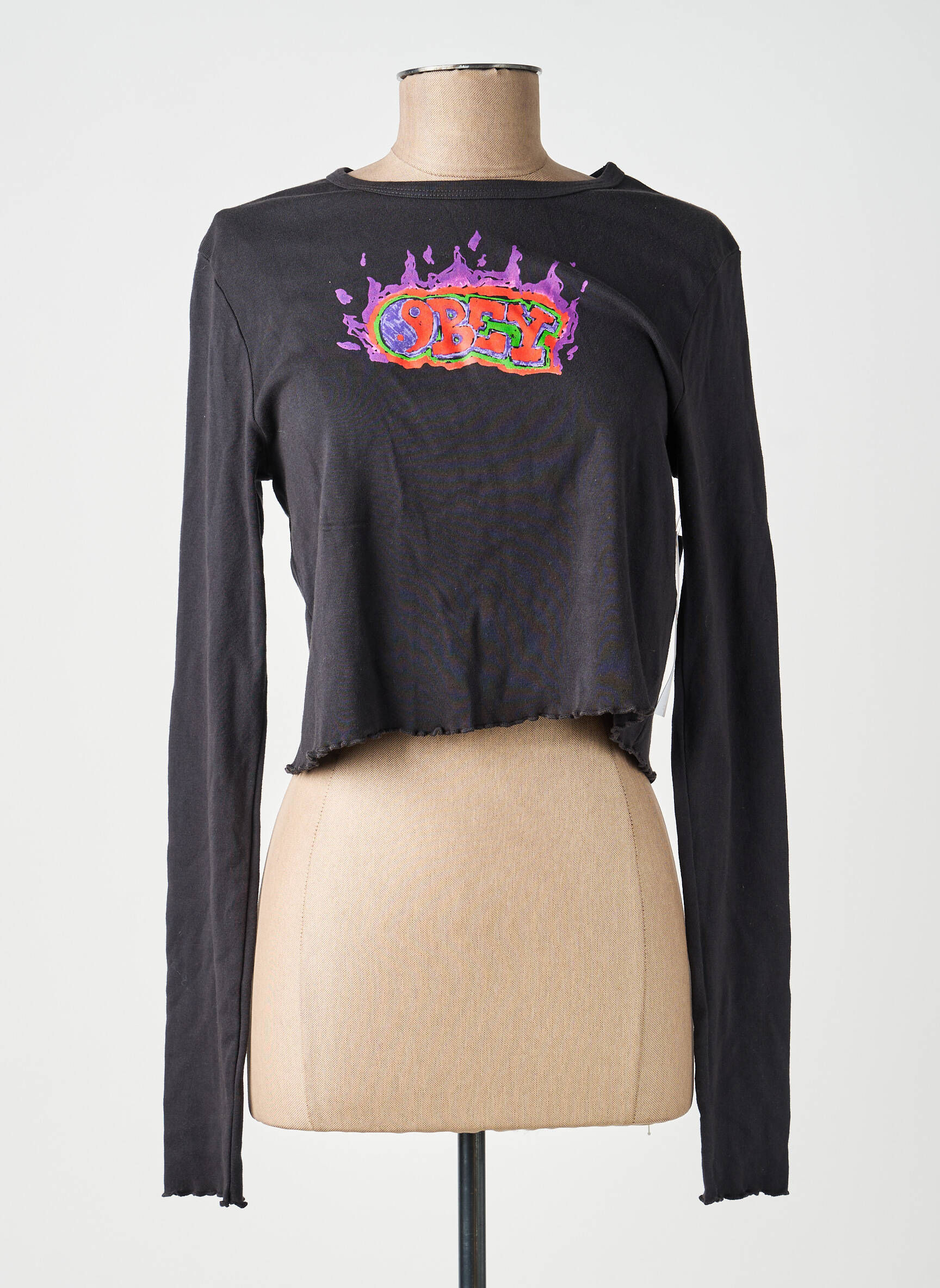 Top noir OBEY femme