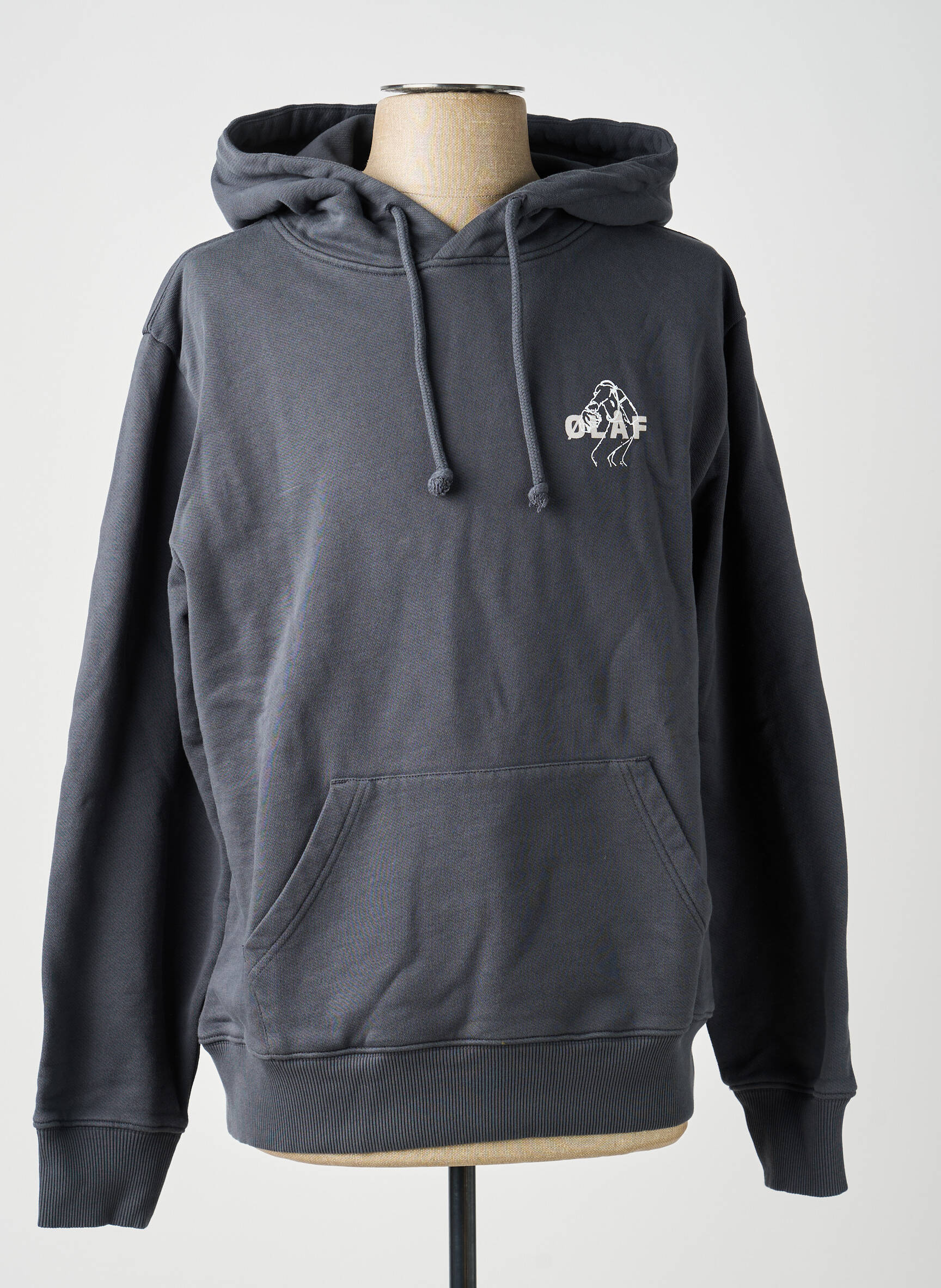 Sweat-shirt à capuche gris OLAF homme