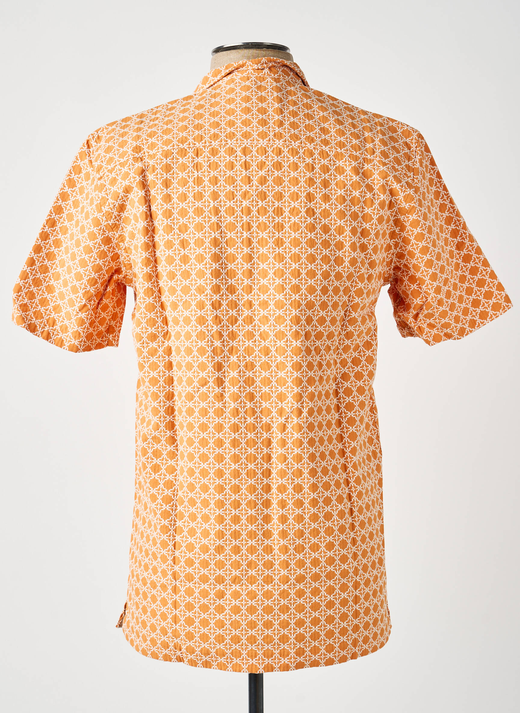 Chemise manches courtes orange EDMMOND STUDIOS homme