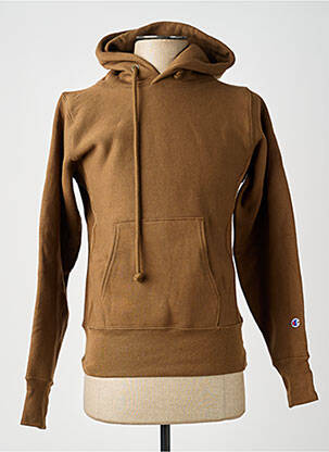 Sweat-shirt à capuche marron CHAMPION homme