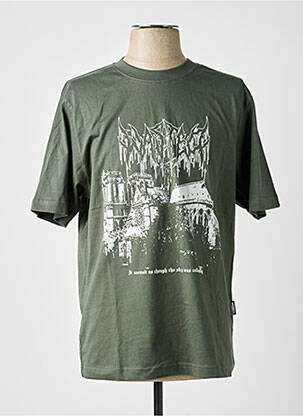 T-shirt vert WASTED PARIS homme