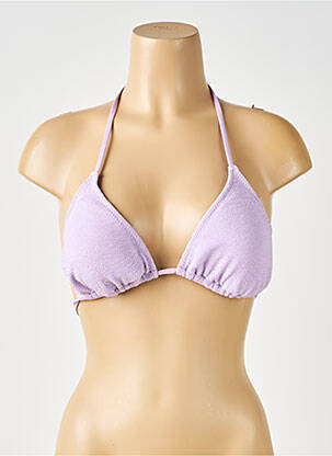 Maillot de bain 2 pièces violet PIECES femme