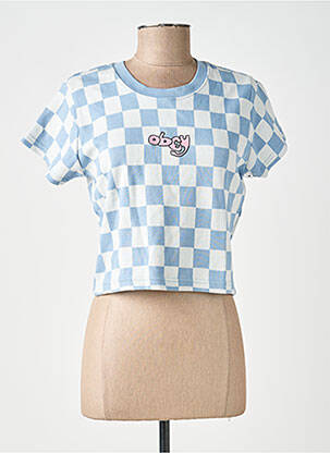 T-shirt bleu OBEY femme