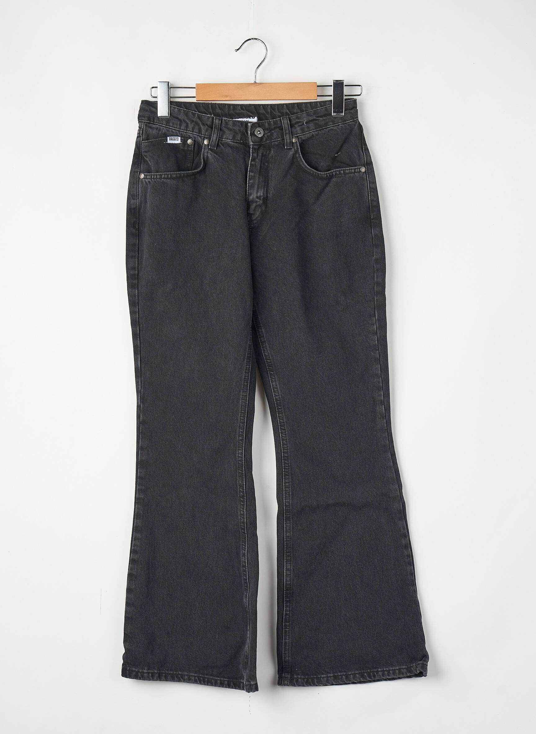 Jeans coupe droite noir THE RAGGED PRIEST femme