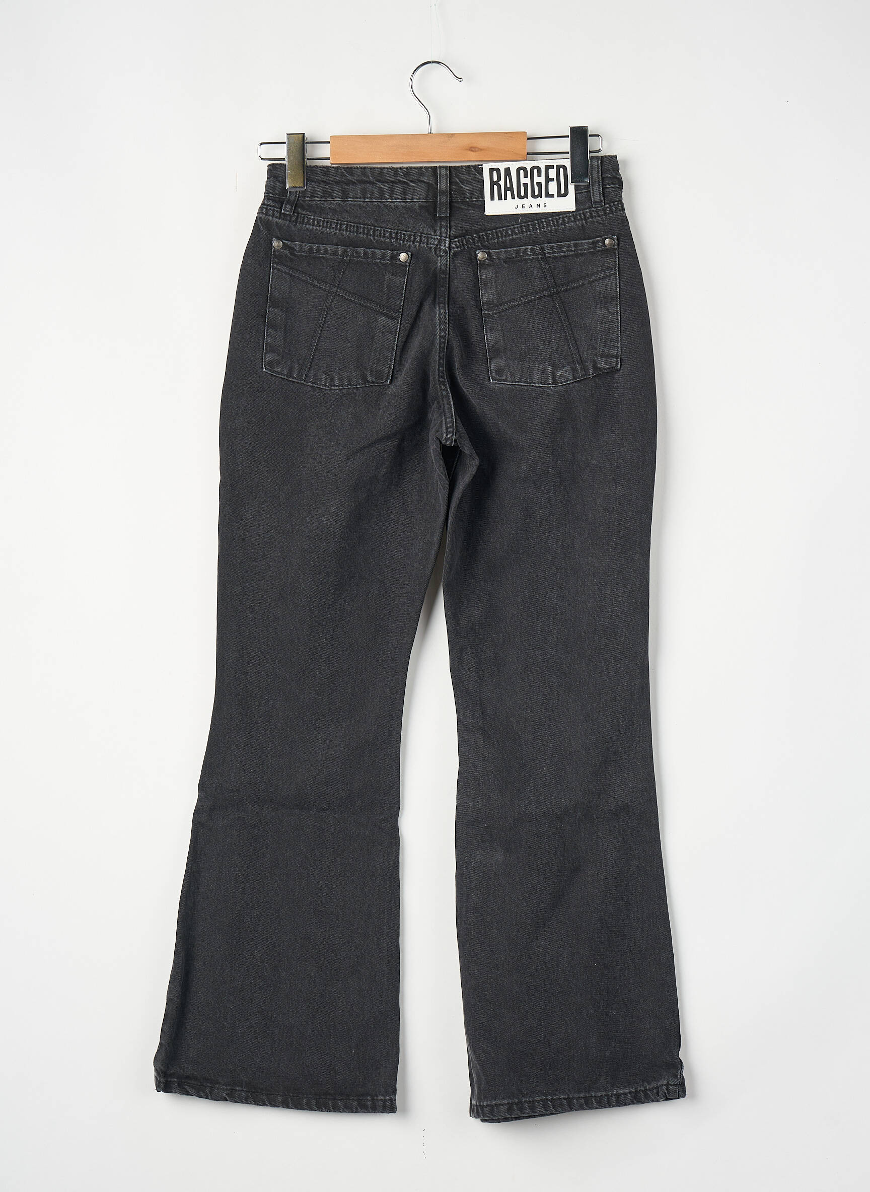 Jeans coupe droite noir THE RAGGED PRIEST femme