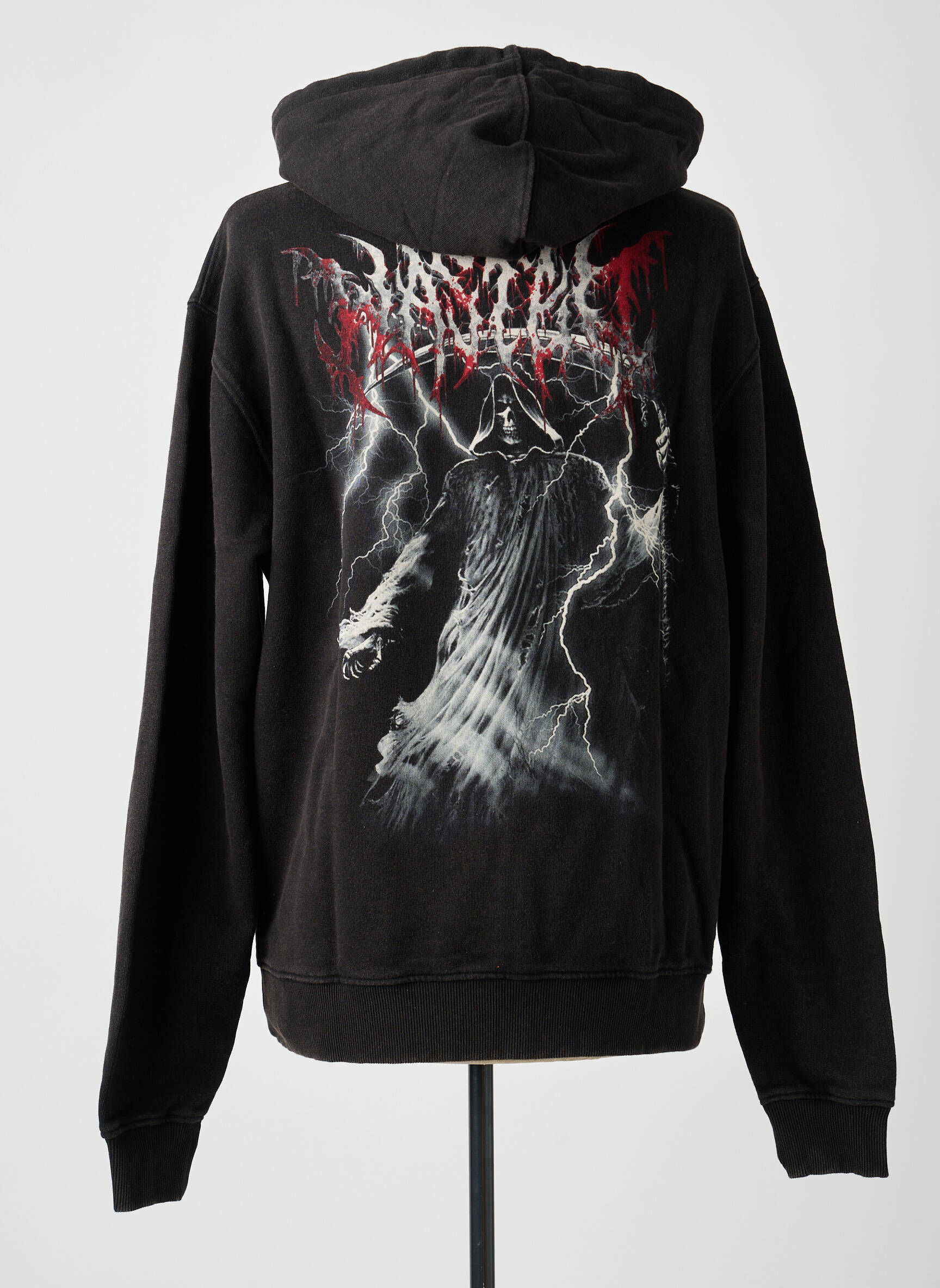 Sweat-shirt à capuche noir WASTED PARIS homme