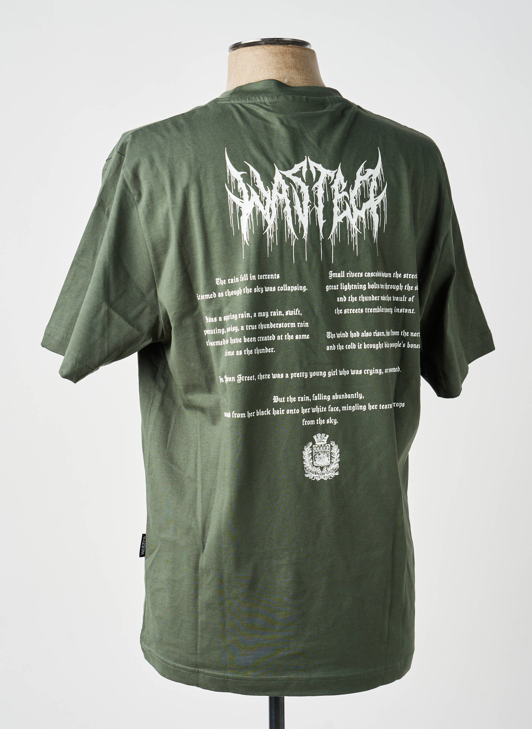 T-shirt vert WASTED PARIS homme