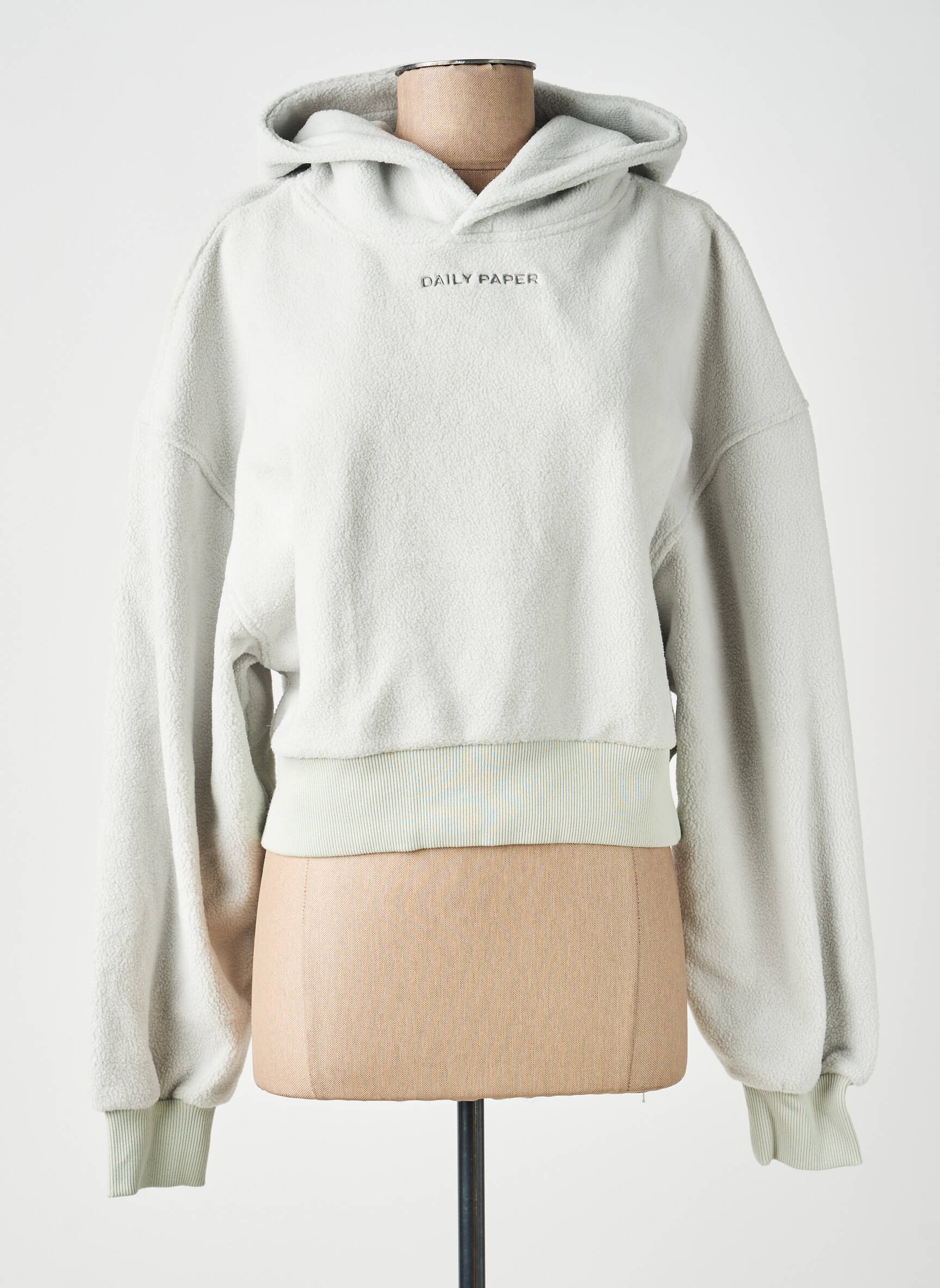 Sweat-shirt à capuche vert DAILY PAPER femme