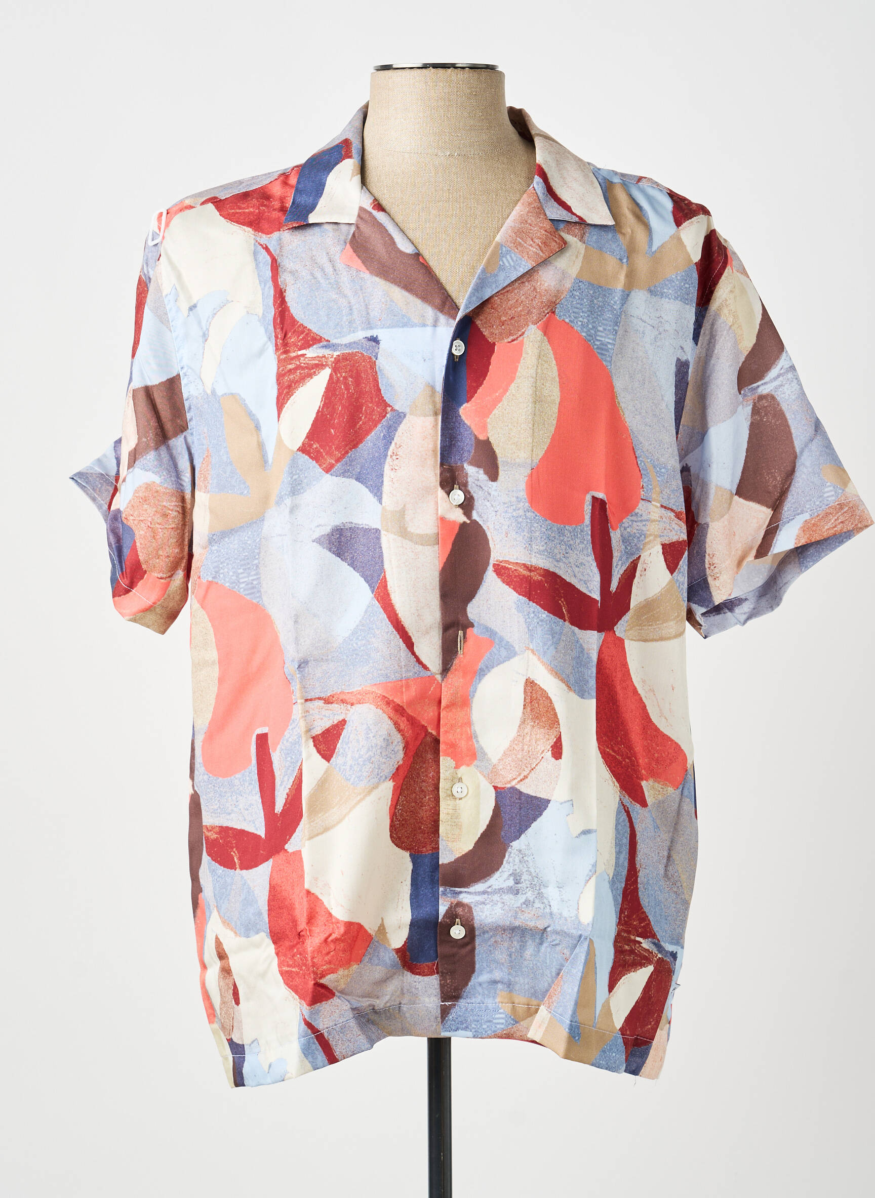 Chemise manches courtes bleu LES DEUX homme