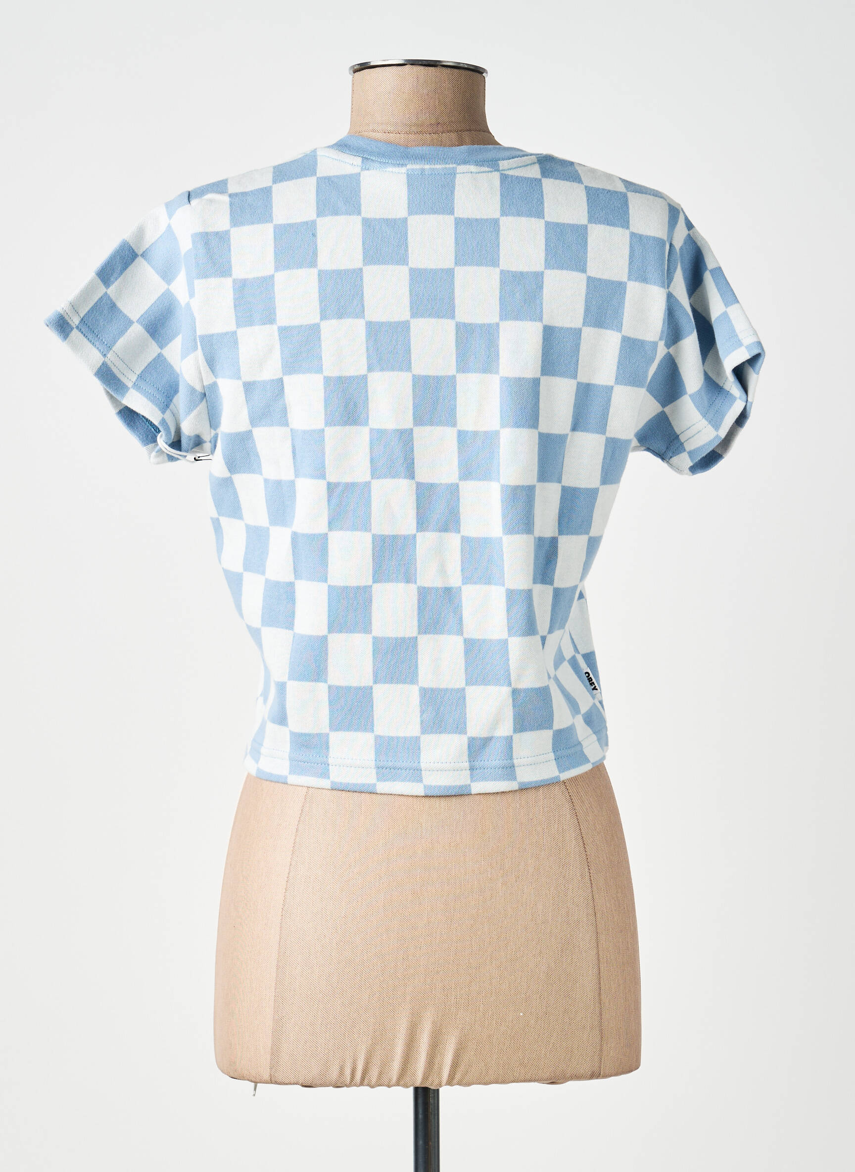 T-shirt bleu OBEY femme