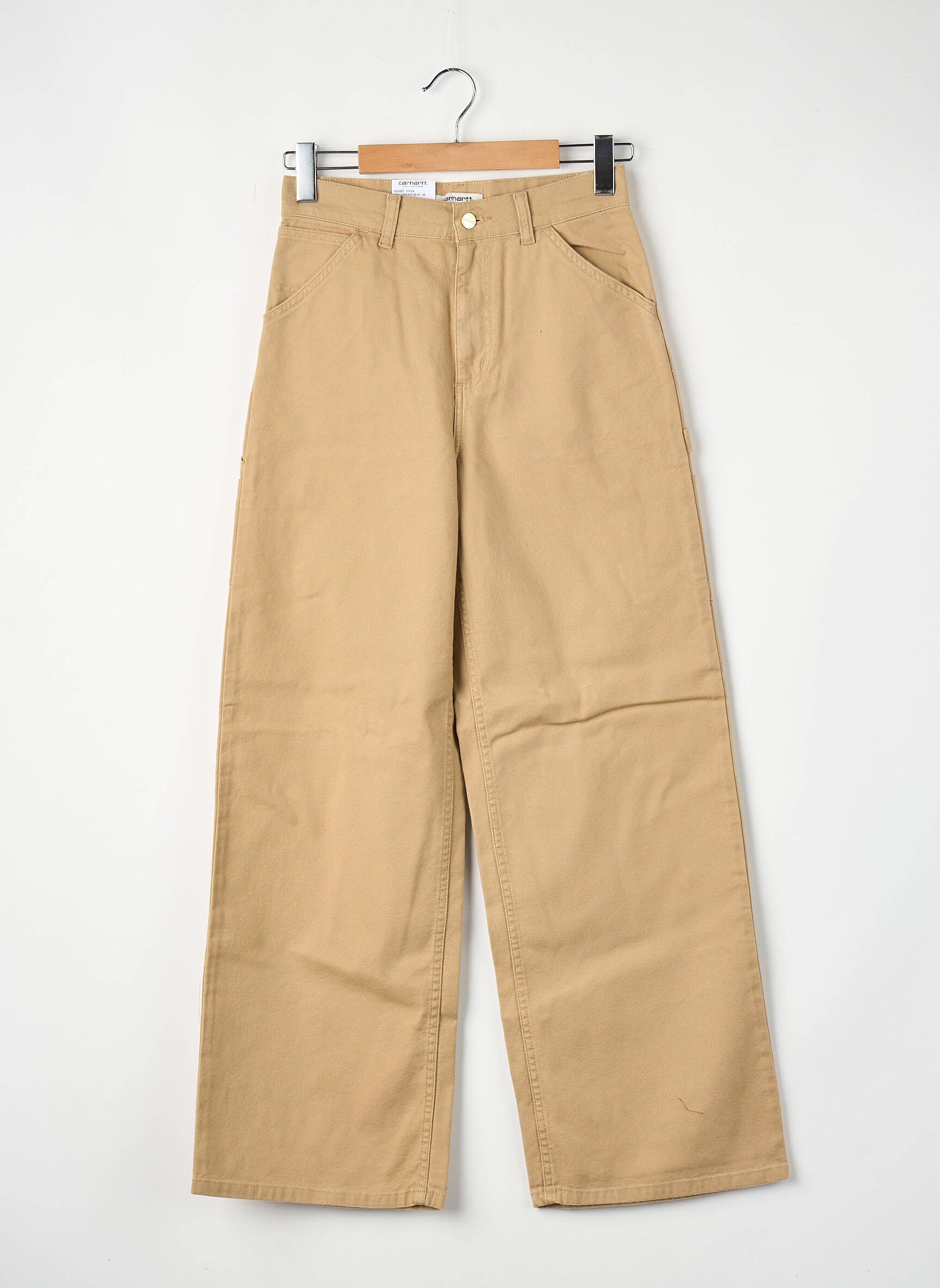 Pantalon droit beige CARHARTT femme
