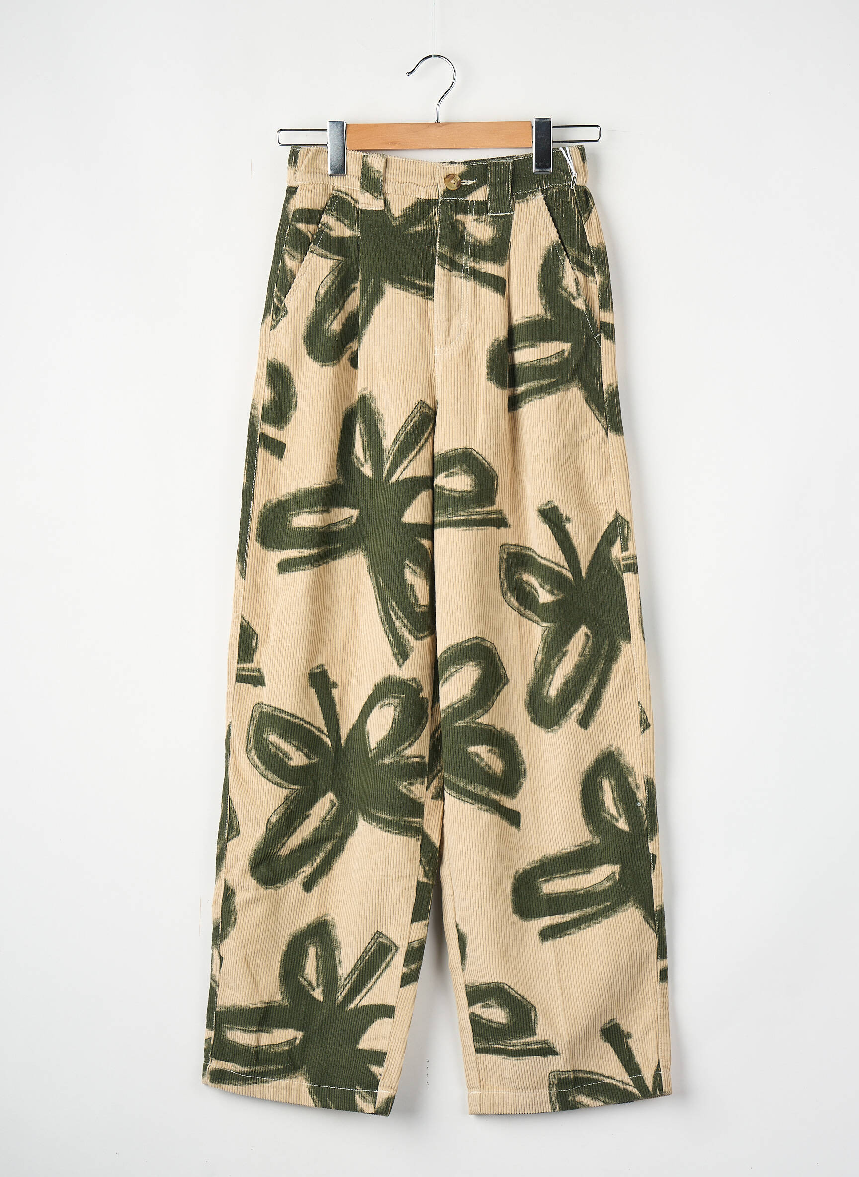 Pantalon droit beige OBEY femme
