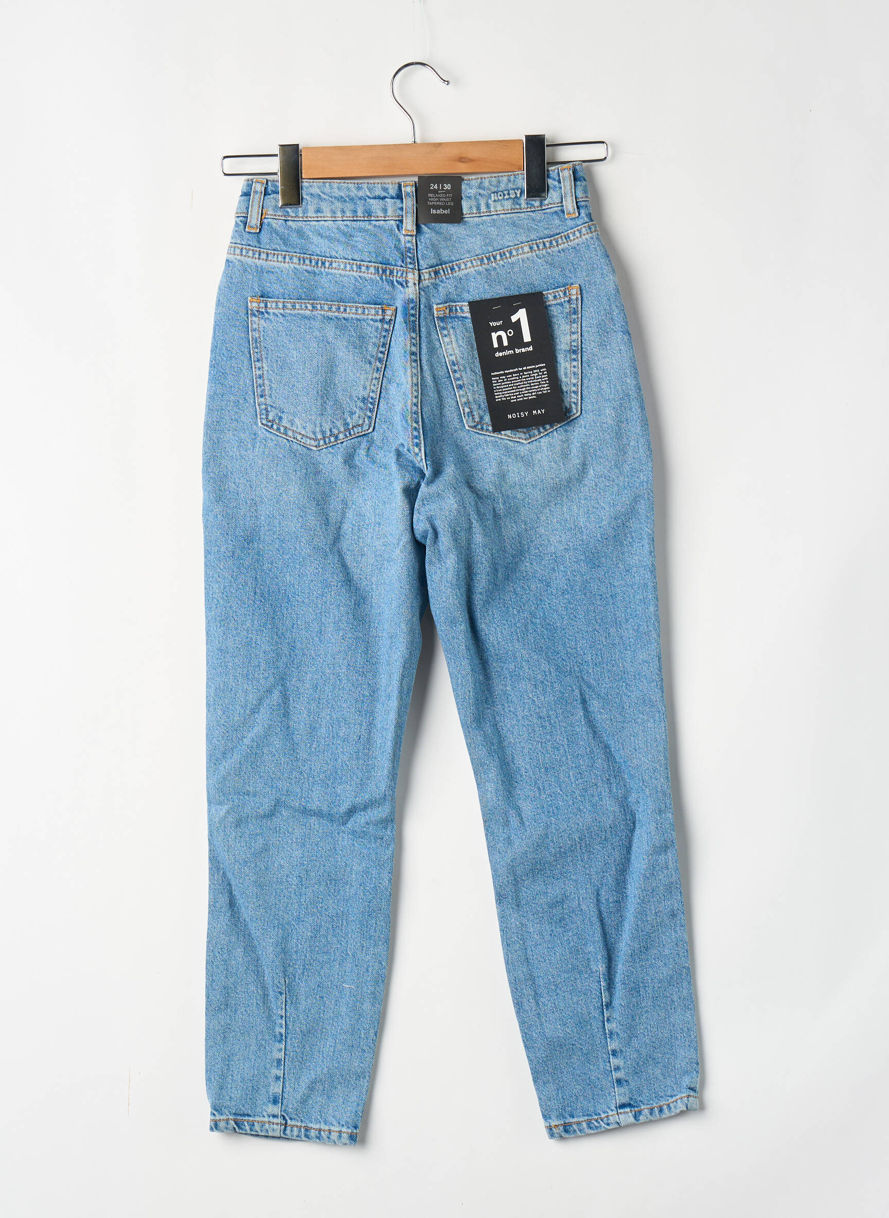 Jeans coupe droite bleu NOISY MAY femme