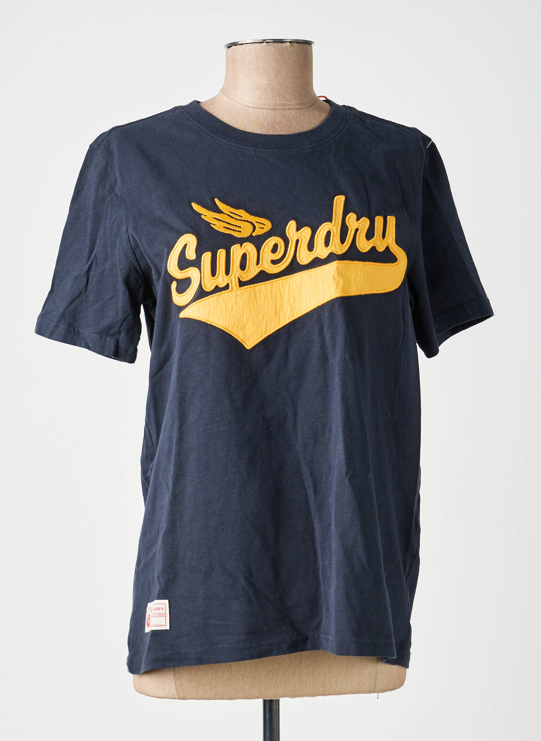 T-shirt bleu SUPERDRY femme