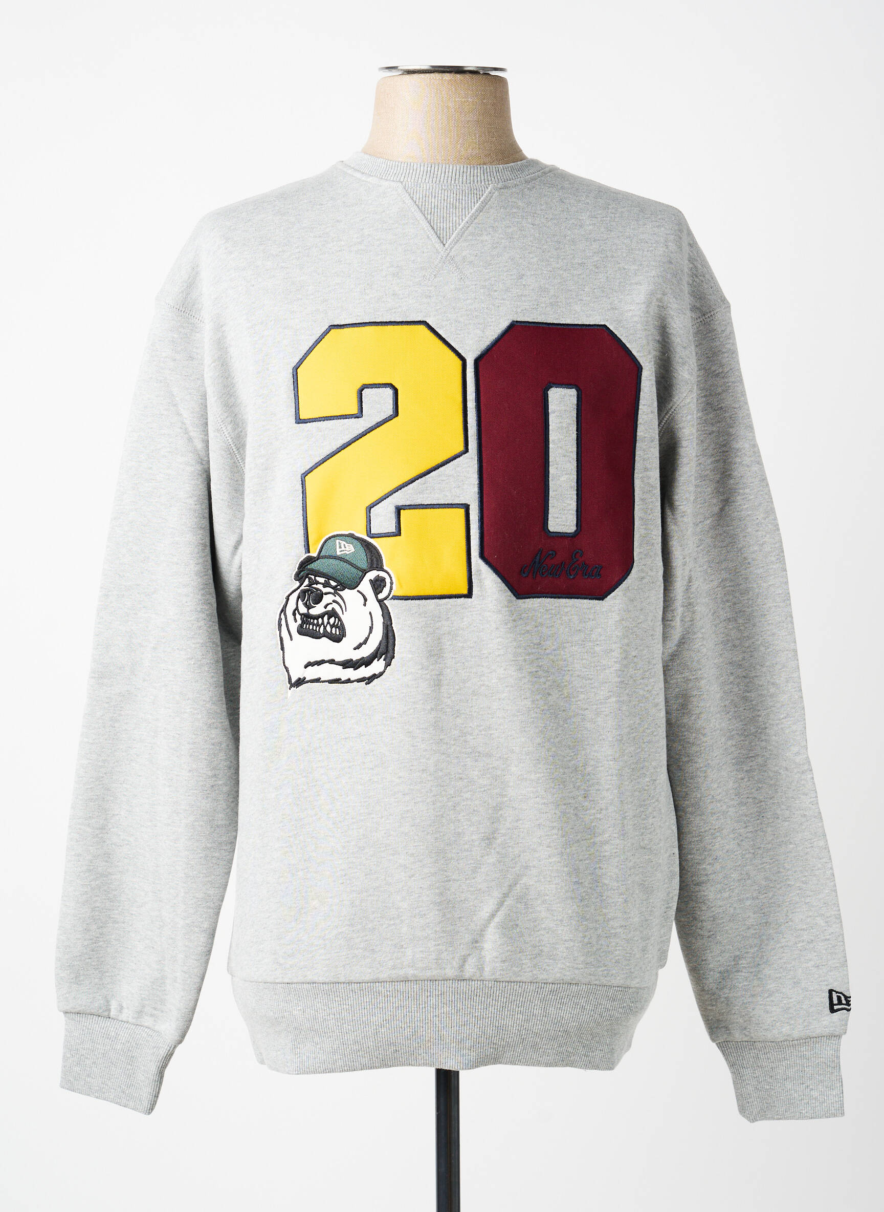 Sweat-shirt gris NEW ERA homme