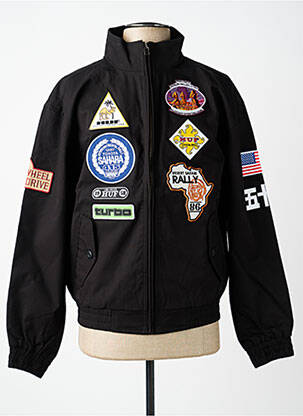 Blouson noir HUF homme