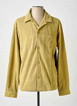 Chemise manches longues jaune HUF homme