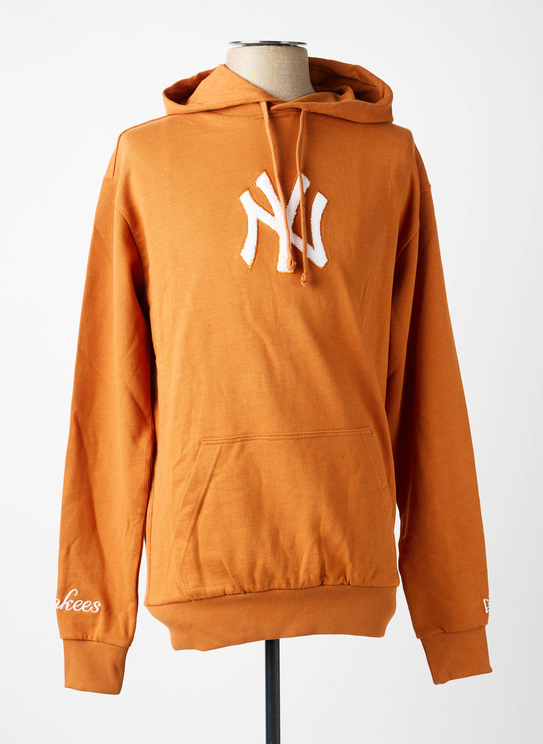 Sweat-shirt à capuche marron NEW ERA homme